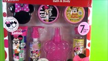 Minnie Mouse Bath & Body Beauty Set! Lotion Shimmer Spray Shampoo! Unboxing FUN