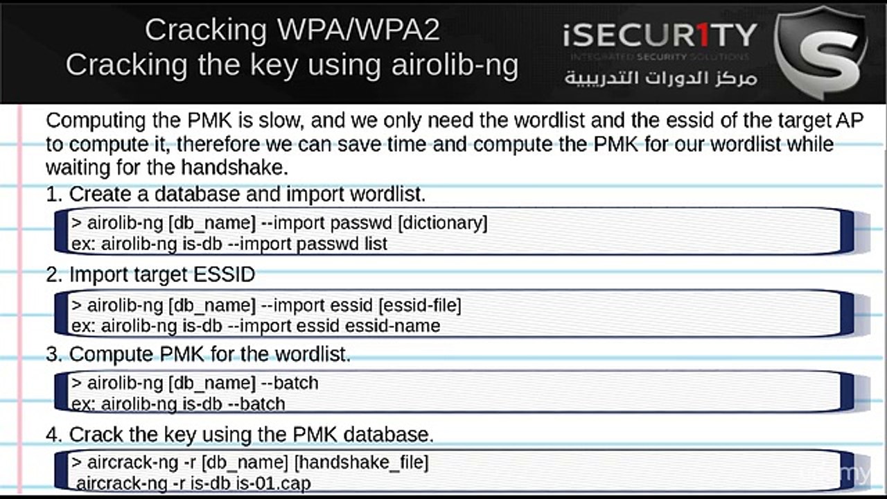 26 WPA Cracking - Cracking the Key Quicker using a Rainbow Table