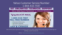 Yahoo Customer Service Number 1-844-410-7597