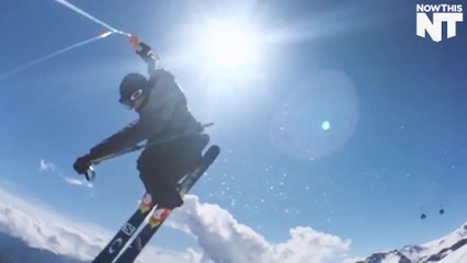 Skier Swings iPhone Around On String To Capture Epic Footage