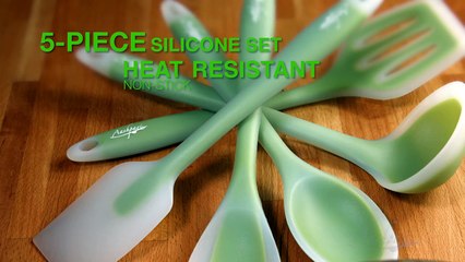 5-Piece Silicone Utensil Set (Aashpazi) Demo