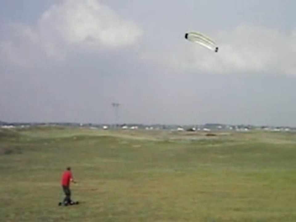mountain board avec la voile