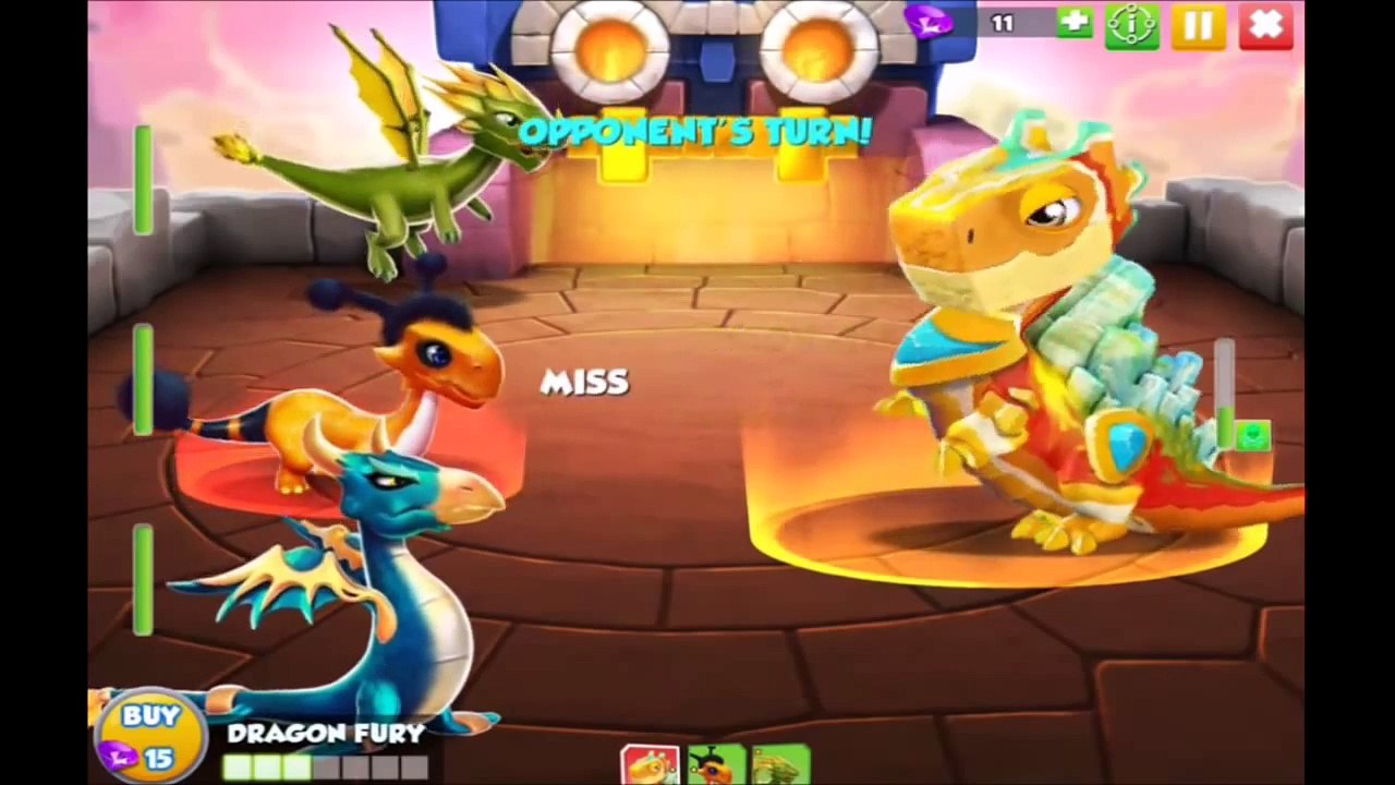 Dragon Mania Legends (Gameloft) Defeating La Fontaine Dragon at Steam City (Quest 20)