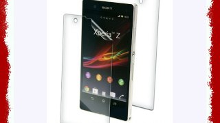 Zagg InvisibleShield - Protector delantero y trasero transparente para Sony Xperiz Z