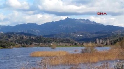 Aydın Azap Gölü Köpürdü