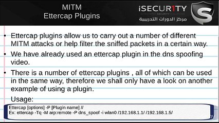 39 MITM - Ettercap Plugins