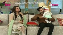 See How Cutely Danish Is Handling His Daughter While Aiza Is Giving Interview in a Live Morning