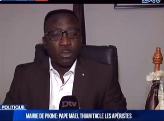 Mairie de pikine: Pape mael Thiam tacle les apéristes