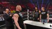 ---Dean Ambrose confronts Brock Lesnar during their WWE Fastlane contract signing- Raw, Feb. 8, 2016