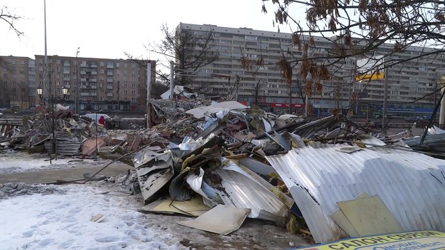 Снос самостроя у метро Динамо