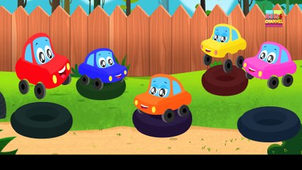 KZKCARTOON TV-Little Red Car Rhymes - Five Little Babies _ Nursery Rhyme _ Funny Car Video