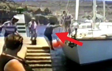 Jumping Out Onto The Dock Fail