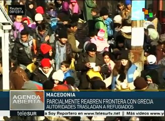 Macedonia dispone trenes para transportar a refugiados a la frontera