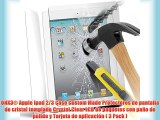 ONX3® Apple Ipad 2/3 Case Custom Made Protectores de pantalla de cristal templado Crystal Clear