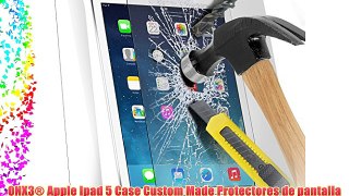 ONX3® Apple Ipad 5 Case Custom Made Protectores de pantalla de cristal templado Crystal Clear