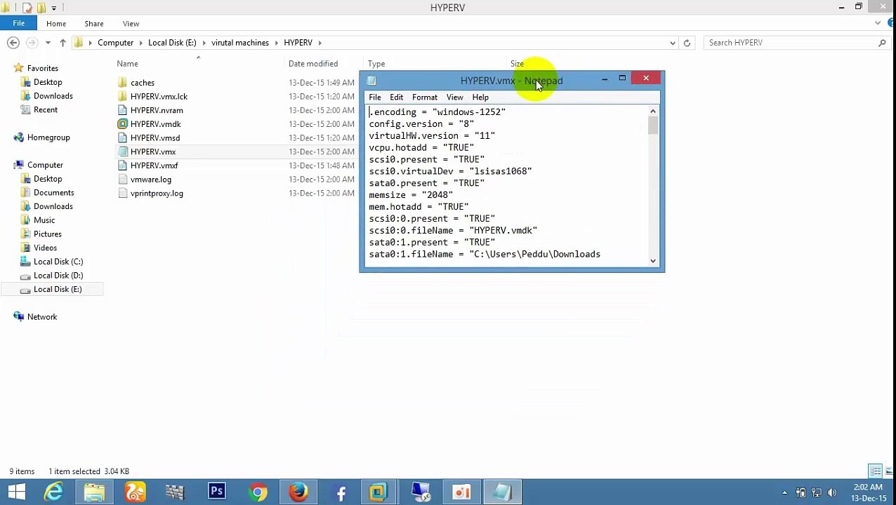 Hyper V Installation On VMware Workstation