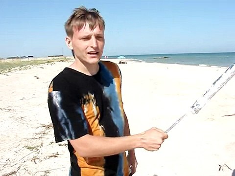 Новый вид спорта - пляжные лыжи!