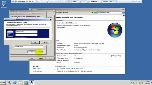 The security database on the server does not have a computer account ...
