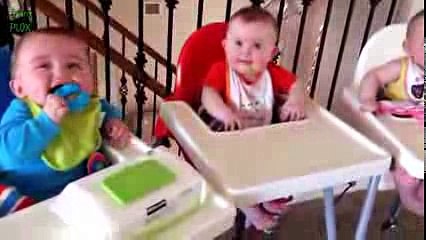 Funny Triplet Babies Laughing Compilation 2014 -
