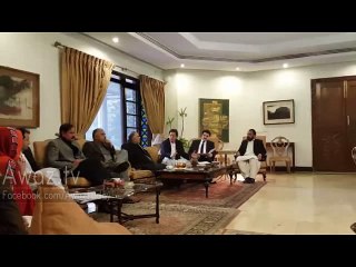 Imran Khan in Meeting, in Peshawar, regarding Conflict of Interest & Whistle Blower in KP