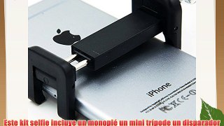 Extensible Selfie Stick Monopod Kit portable con ajustable teléfono titular fijo montaje