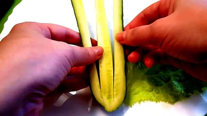 Дракон. Украшения из огурца и помидора! Dragon. Decoration of tomato and cucumber