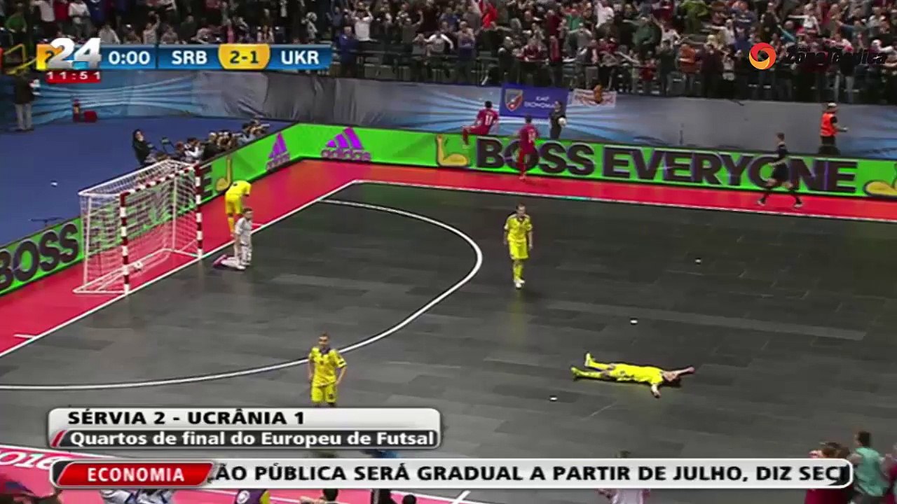 Sérvia 2-1 Ucrânia | Quartos de Final | EUROFutsal2016