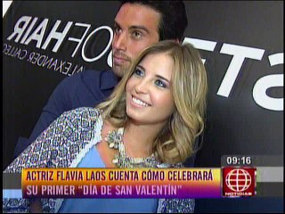 Actriz Flavia Laos cuenta como celebrara su primer Dia de San Valentin