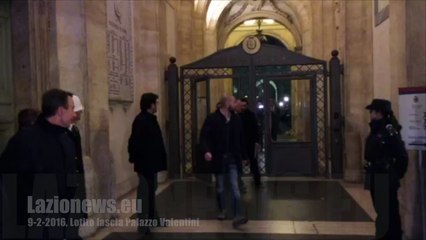 9-2-2016, Lotito lascia Palazzo Valentini