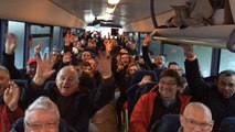 Les supporters de l'US Saint-Malo en route pour la Coupe de France