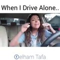 When We Drive Alone....LOL