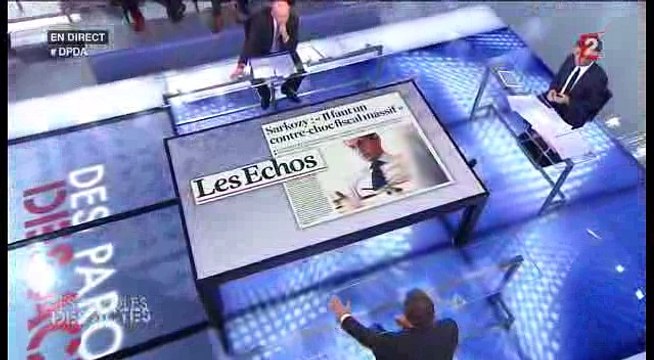 France 2 - Des paroles et des actes quand Nicolas Sarkozy s'agace face à ses contradicteurs2)