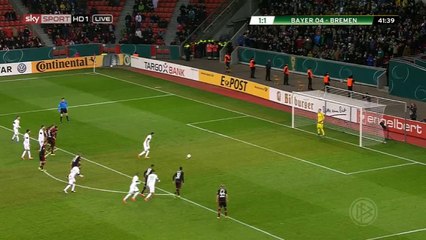 Pizarro C.Goal - Bayer Leverkusen 1 - 2	Werder Bremen - 09-02-2016 HD