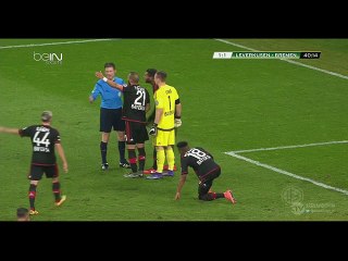 Wendell Red Card  - Bayer Leverkusen 1 - 1 Werder Bremen - 09-02-2016
