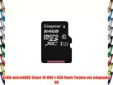 Kingston SDC10G2/64GBSP - Tarjeta microSD de 64GB (clase 10 UHS-I 45MB/s) tarjeta sola