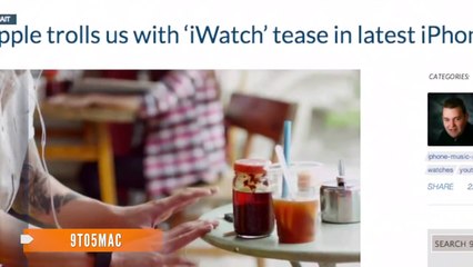 Did Apple Show an iWatch in Latest iPhone Ad-