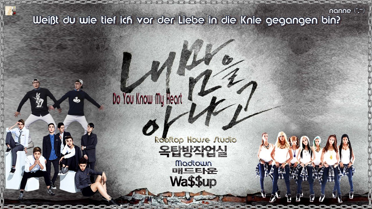 Rooftop House Studio & Madtown & Wa$$up - Do You Know My Heart k-pop [german Sub]