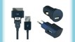 Color Block CBNRJUNIV - Juego de cargador micro USB para iPhone con adaptador para coche azul