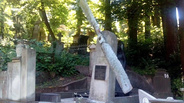 Лычаковское кладбище (памятник летчику) заложено в 1786 г (интересные места)