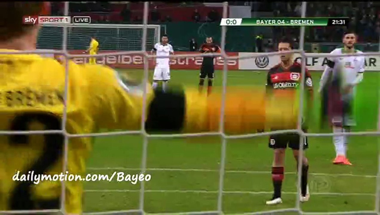 Chicharito Goal HD - Bayer Leverkusen 1-0 Werder Bremen - 09-02-2016 DFB Pokal