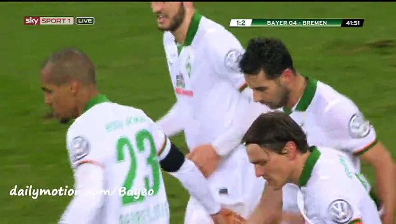 Claudio Pizarro Goal HD - Bayer Leverkusen 1-2 Werder Bremen - 09-02-2016 DFB Pokal