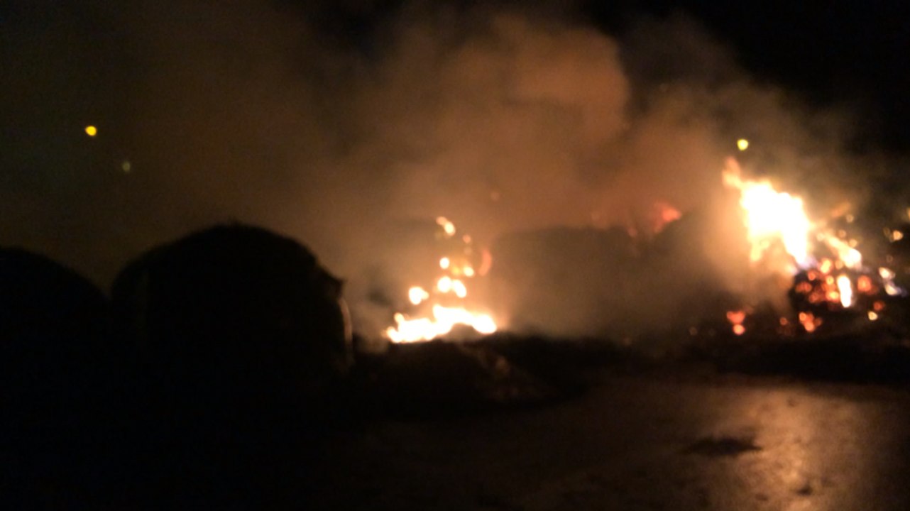 Blocage de la base Intermarché par les agriculteurs