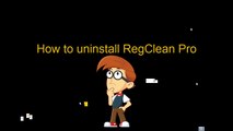 Completely Remove RegClean Pro