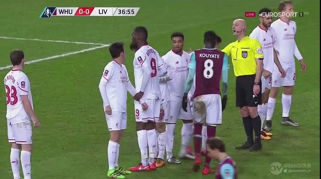 Dimitri Payet Amazing Free Kick - West Ham United vs Liverpool 09.02.2016 HD