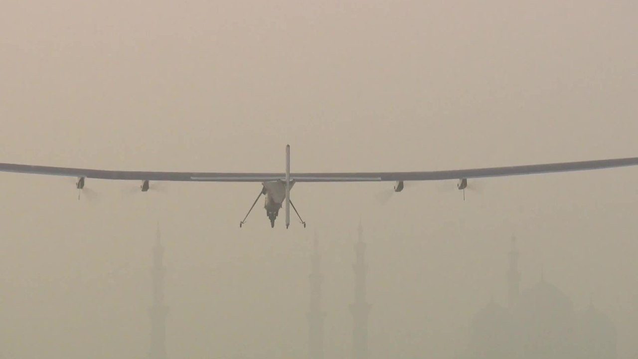 Solar Impulse 2 Takes Off on Round-the-World Trip