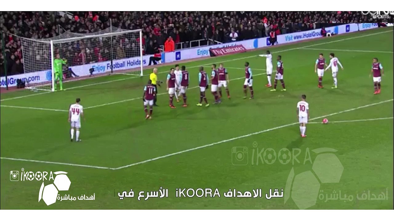 كوتينهو يسجل التعادل لليفربول