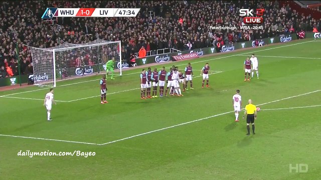 Coutinho Goal HD - West Ham 1-1 Liverpool - 09-02-2016 FA Cup