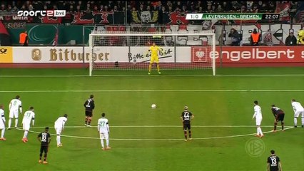 Bayer Leverkusen 1-3 Werder Bremen  - All Goals Germany  DFB Pokal  Quarterfinal - 09.02.2016