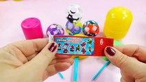 Play doh Teddy bear surprise eggs Kinder spiderman egg PlayMobil Hello kitty Unboxing toys
