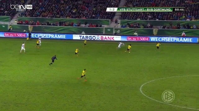 Henrikh Mkhitaryan Goal - VfB Stuttgart 1 - 3 Dortmund - 09-02-2016 - DFB Pokal